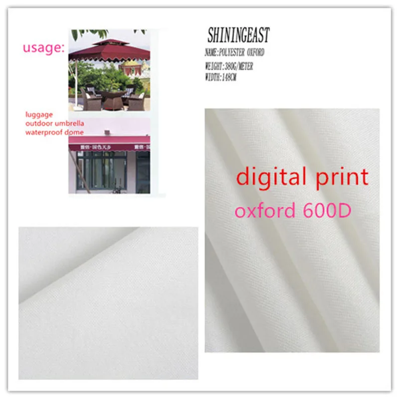 1-5m/lot 148cm 600D thickened oxford polyester digital print cloth personal custom for luggage sunshade rainshed2051 | Дом и сад