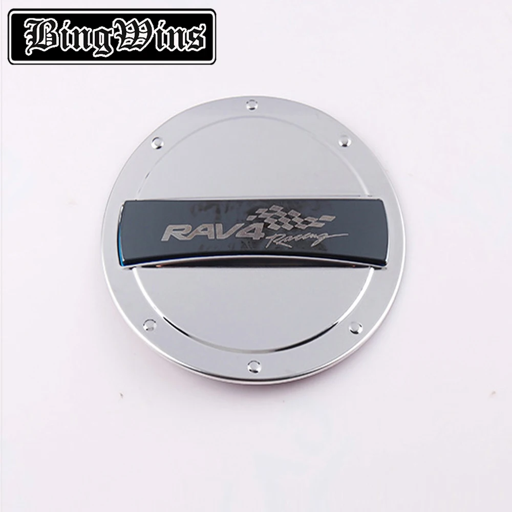 Car styling For Toyota RAV4- body Gas/Fuel/Oil Tank Cover Cap stick styling chrome auto car parts hoods