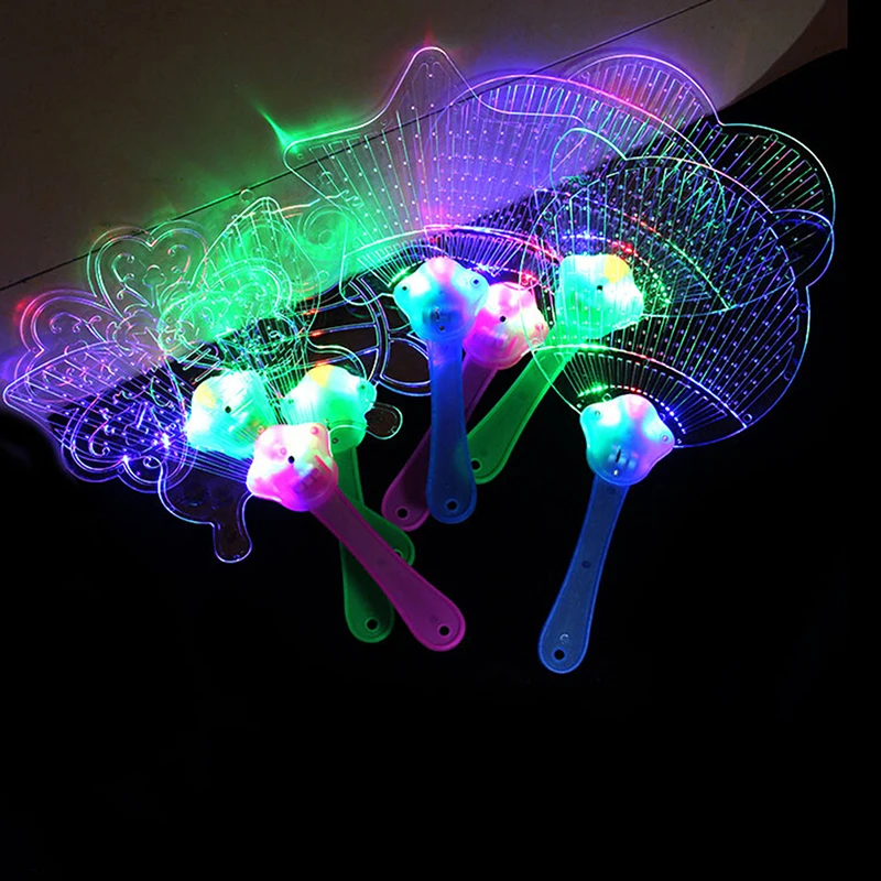 1 шт. Дети День рождения Rave Led вентилятор люминесцентные игрушки для детей игры мигающие подарки светящиеся в темноте вечерние игровые реквизиты