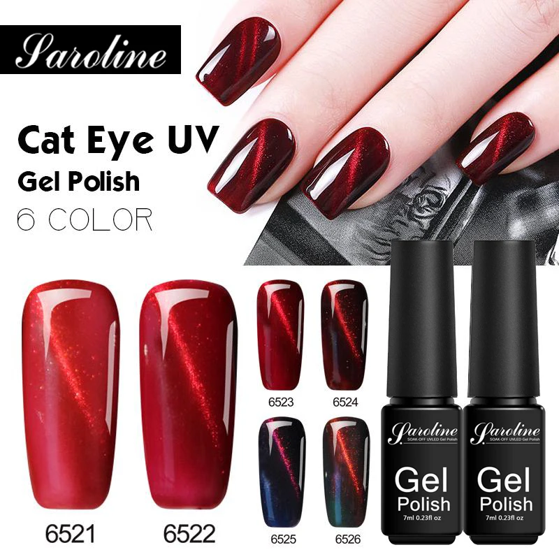 

Saroline Nail Art Magnet Stick Cat Eye Magnet for UV Gel Varnish Polish Cat Eye Line Strip Effect Strong Magnetic Nail Art Tools