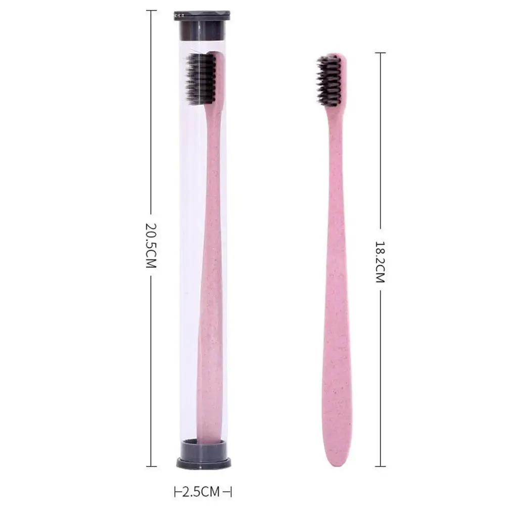 4Pcs/set Bamboo Toothbrush Portable Oral Nursing Care Tools For Traveling Soft Bristle Toothbrush Oral Cleanser Tool