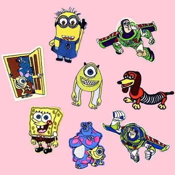 

50pcs/lot Embroidery Patches Strange Things Anime Cartoon Kids Clothing Decoration AccessoriesDiy Iron Heat Transfer Applique