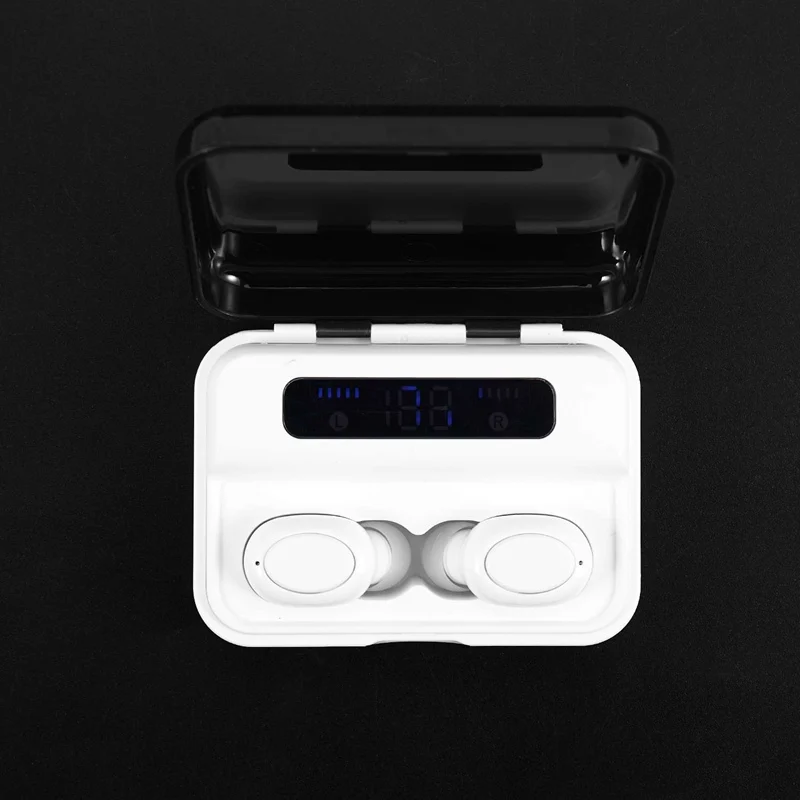 S590 Bluetooth Headset TWS Bluetooth 5 0 Stereo Contact Digital Display In Ear Waterproof Sports Wireless Headset