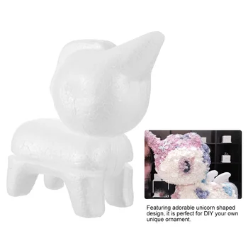 

2Pcs Foam Unicorn DIY PE Foam Unicorn Model Arts and Crafts Supplies Ornament