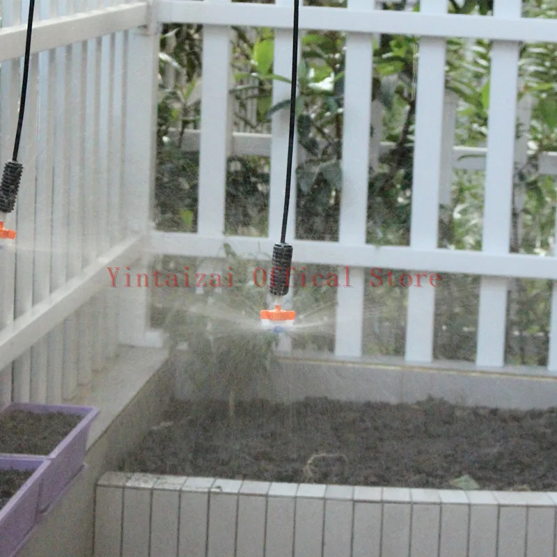 50 шт. парник вверх дном автоматический поливочный распылитель садоводство сад Орошение сельскохозяйственный спринклер роторный микро-распылитель