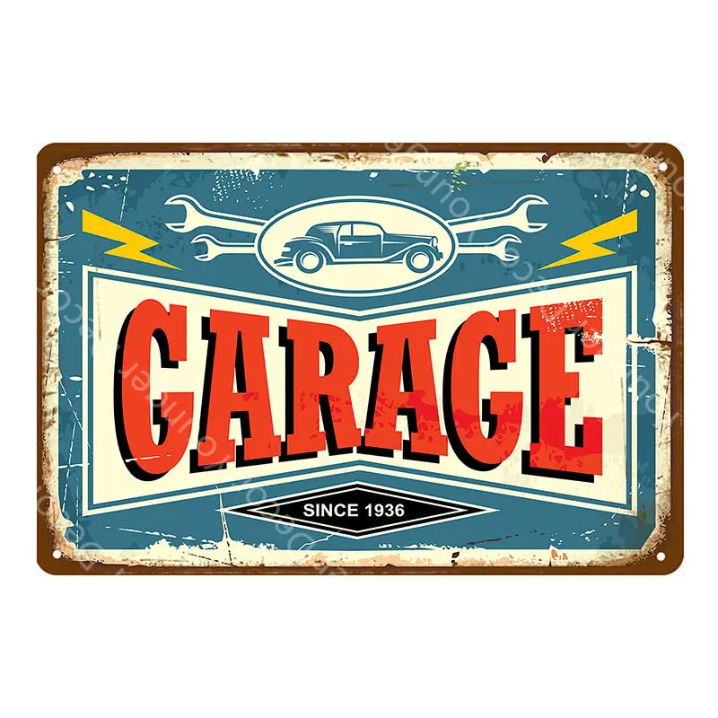 Dad's Garage Pin Up Girl Route 66 жестяная вывеска металлический плакат художественное украшение стены Паб Бар Кафе домашний декор винтажное железное ремесло YI-085 - Цвет: YD2790EI