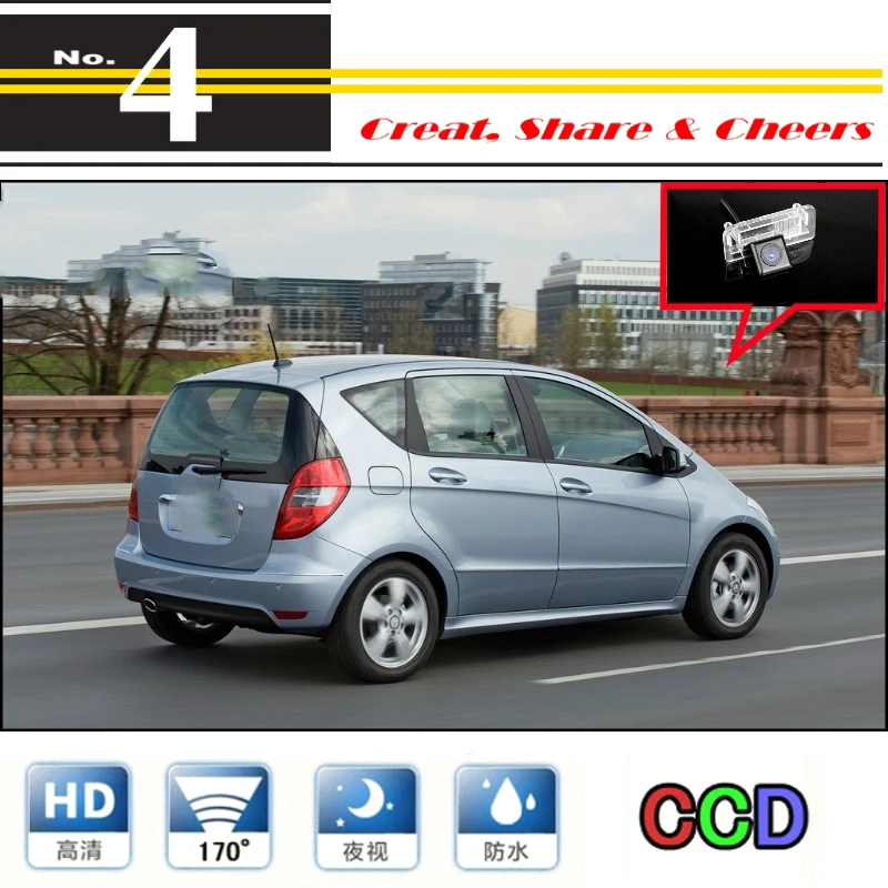 For Mercedes Benz MB A160 A180 A200 A150 A170 Car Camera High Quality Rear View Back Up Camera For PAL  NTSC To Use  CCD + RCA (1)