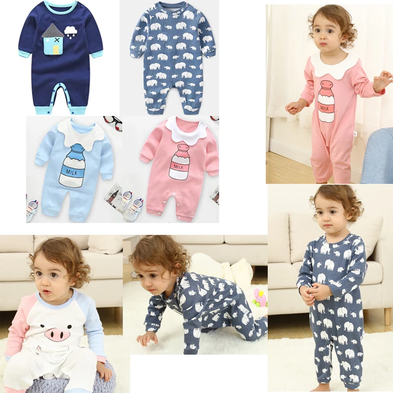 

Baby Clothes Newborn Baby Infant Boy Girl Romper Jumpsuit Baby Long Sleeve Bodysuit Outfits For Autumn And Winter