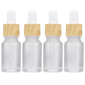 

4pcs Travel Empty Essential Oil Bottles Dropper Bottles Perfume Bottles Glass Bottle
