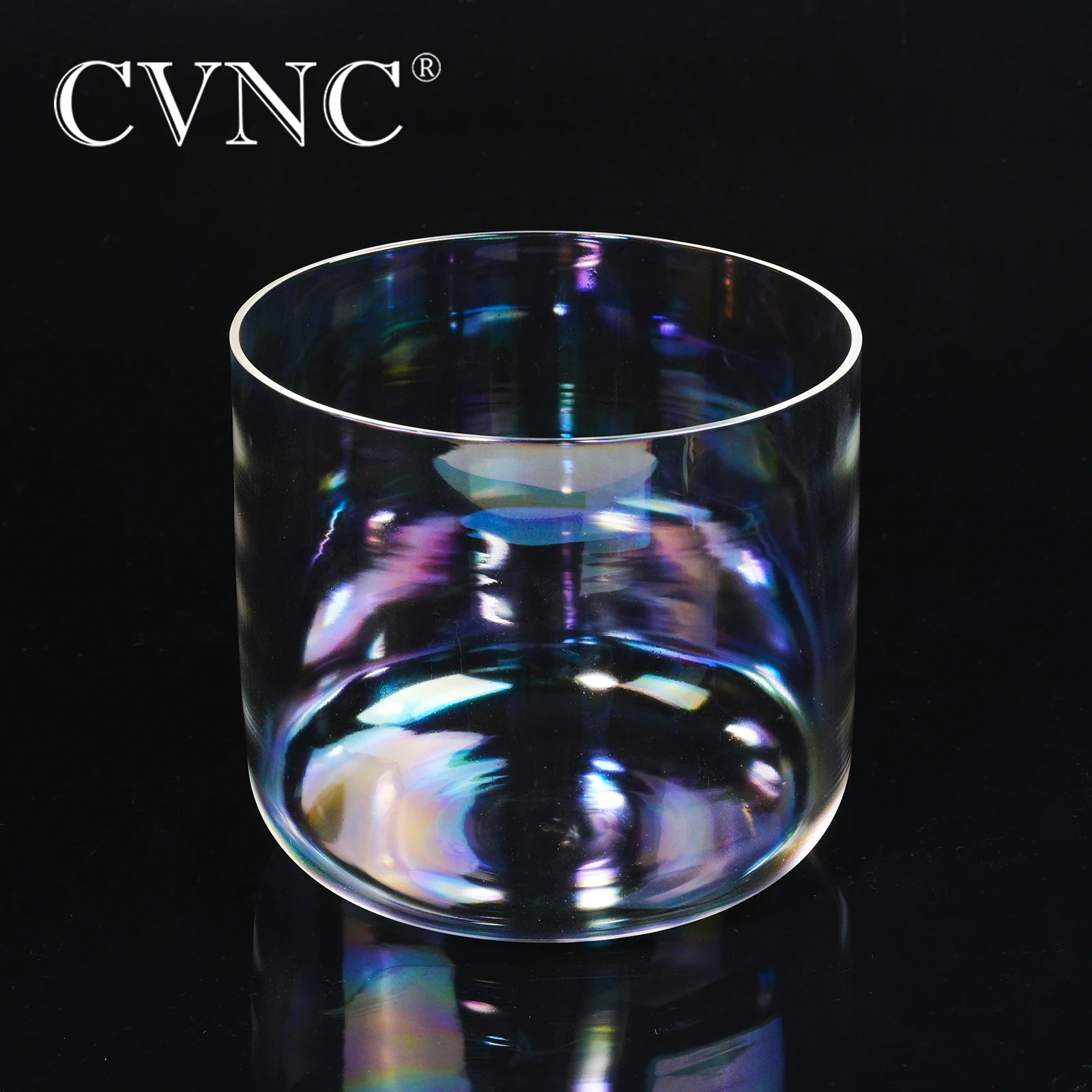 CVNC 7 ''Note C/D/E/F/G/A/B/прозрачная кварцевая Поющая чаша с естественным космическим