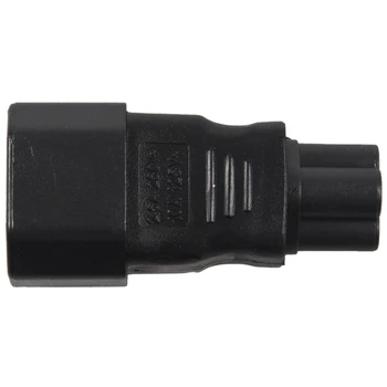 

IEC 60320-C14 3-Pin Female Plug to IEC 60320-C5 3-Slot Male Connector Adapter Monitor TV LCD Power Cable to Mouse Laptop Recepta