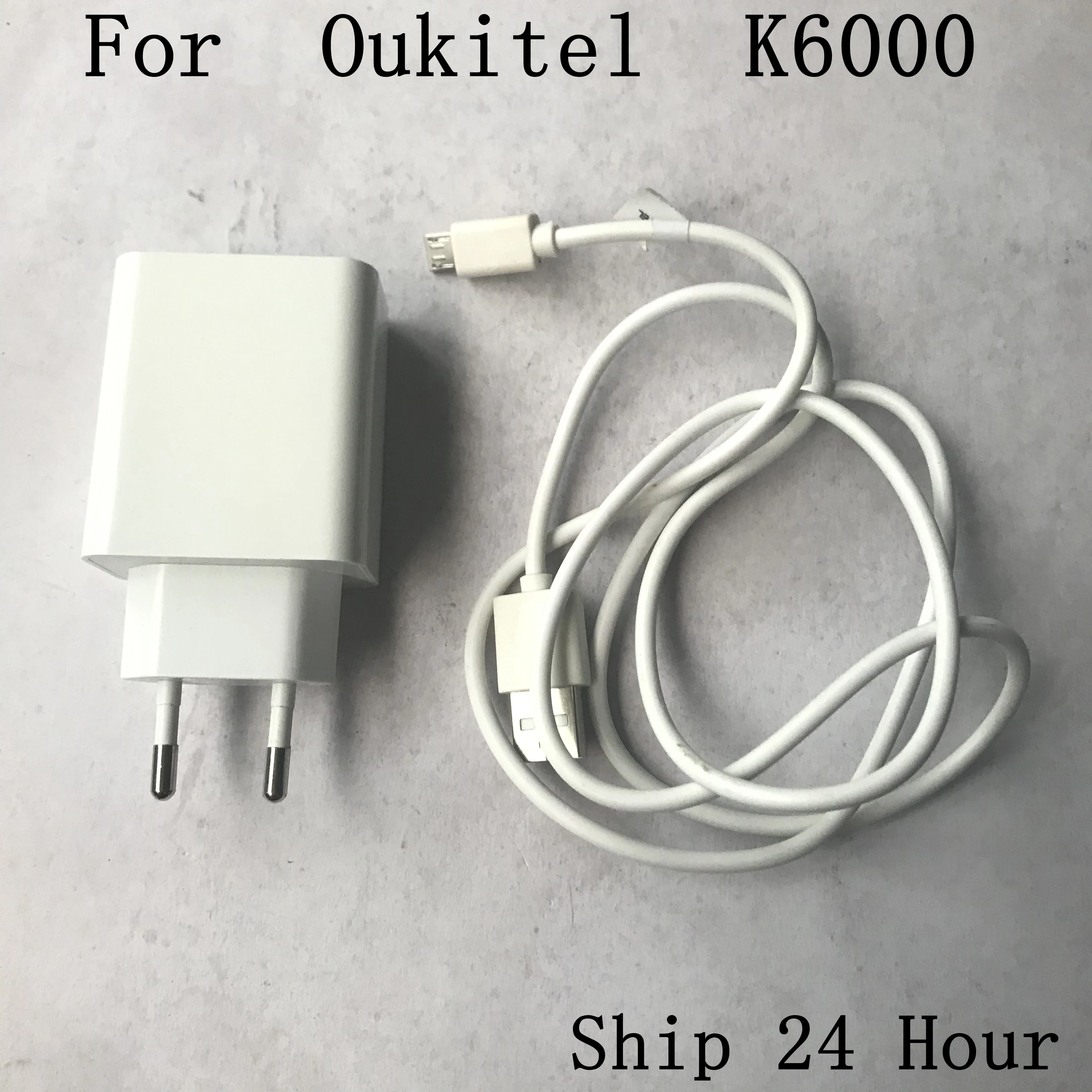Oukitel K6000 б/у зарядное устройство + USB кабель линия для K6000|Комплекты аксессуаров