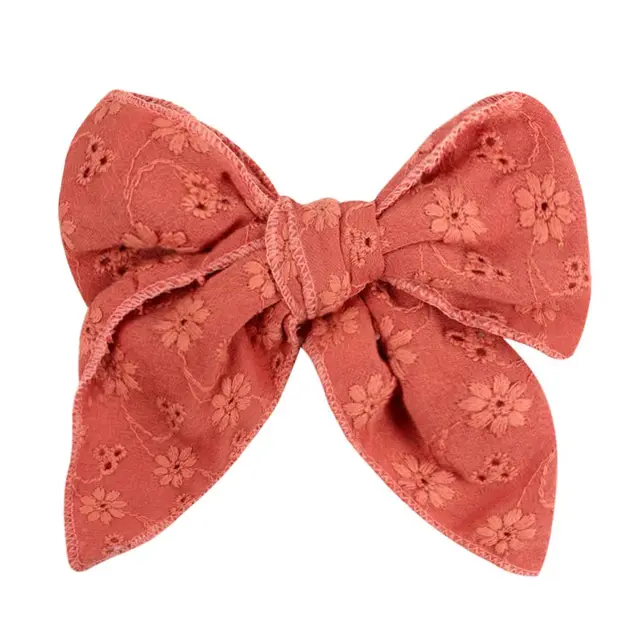 Elegant Chiffon Big Bow Spring Hair Clip Fashion Print Floral Hair Barrette For Women Girls Sweet Hairclip Hair Grip Accessories type 21