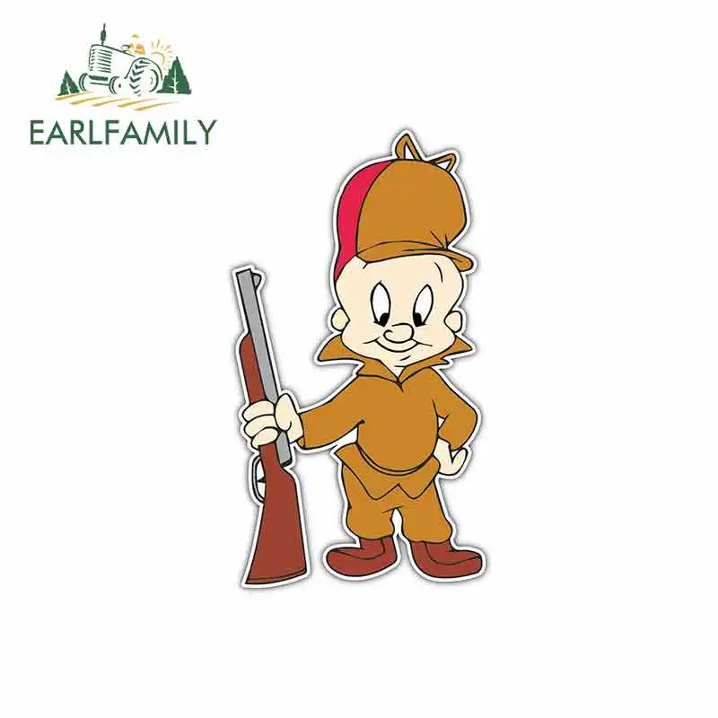 

EARLFAMILY 13cm x 7.4cm Car Stickers Cartoon Character Vinyl JDM Bumper Trunk Truck Graphics Waterproof Anime Oem Fine Decal