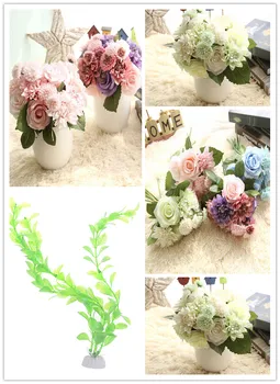 

Hot Rose Peony Artificial Silk Flowers Small Bouquet Flores Home Party Spring Wedding Decoration Mariage Fake Flower Beautiful