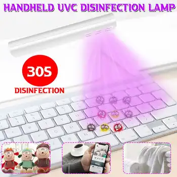 

Household UV Disinfection Lamp Battery Power Germicidal Light Portable Sterilization UVC Ultraviolet Lamps Sanitizer Quartz Tube