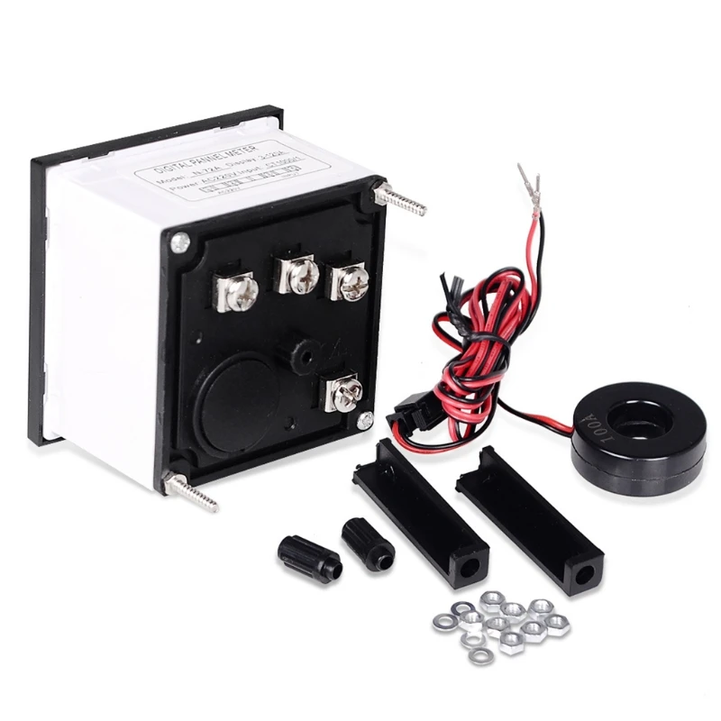 

3-120A 72mm Panel Display Digital Ammeter Ampere Meter Current Indicator AC220V