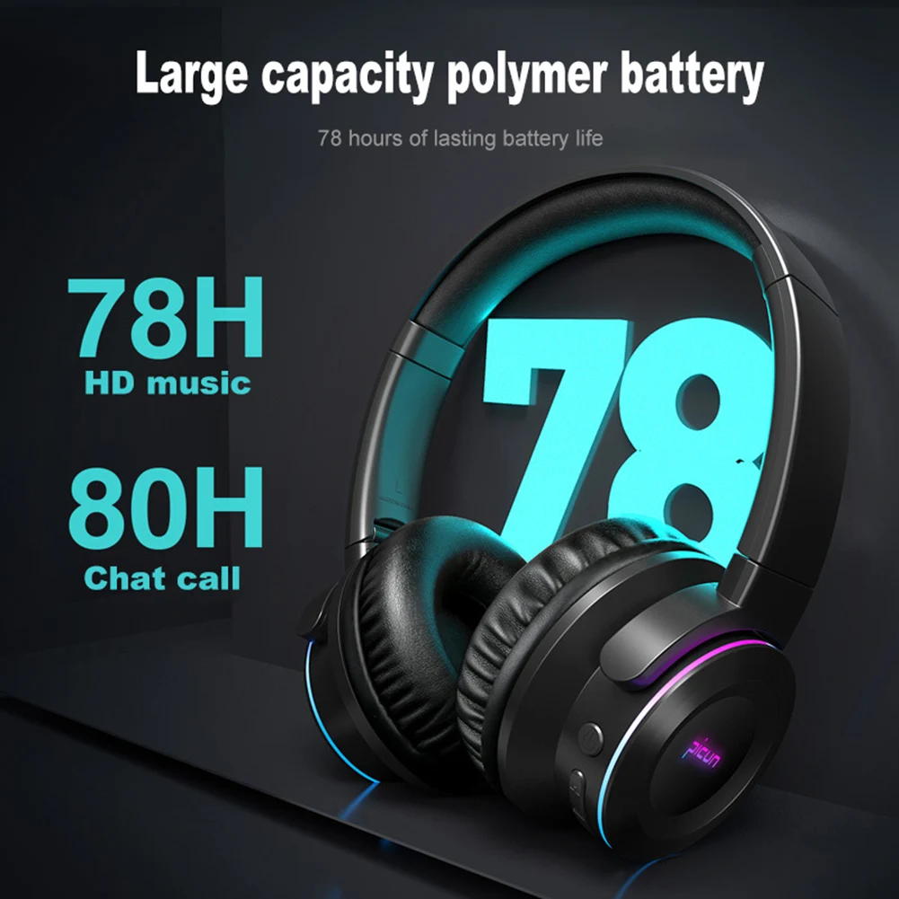 Wireless Headphones Bluetooth 5.0 Headset Foldable Stereo Headphone Gaming Earphones With Microphone
