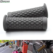 Универсальный 7/" 22 мм мотоцикл Винтаж резиновый руль для мотоцикла для Yamaha MT-01 MT-03 MT-07 MT-09/SR/FZ-07 FZ-09 MT-10