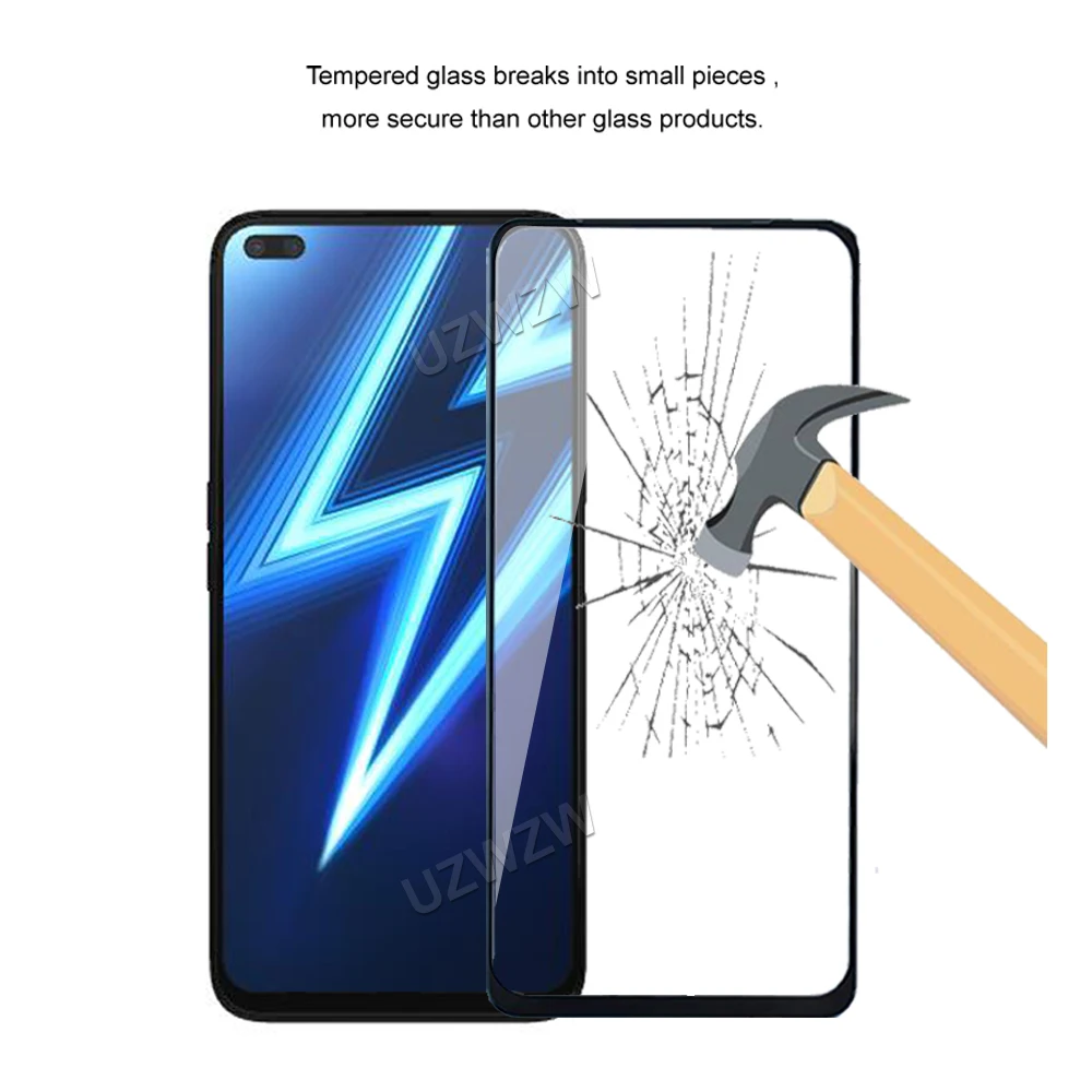 For Realme 6 / 6 Pro Camera Lens Protecting Film & Full Coverage Protective Tempered Glass Phone Screen Protector