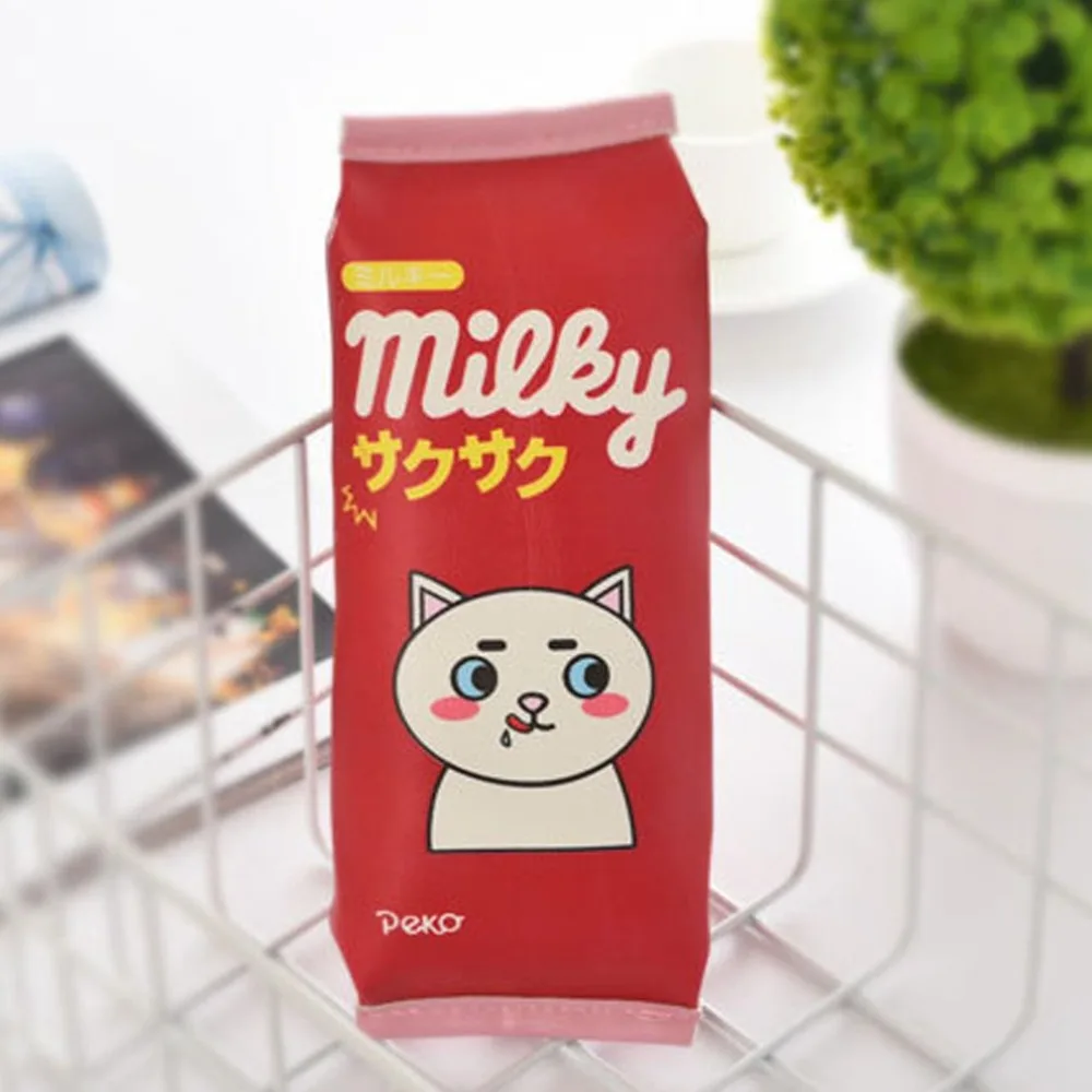 Corean модный креативный чехол для карандашей, Корейская маленькая свежая Большая вместительная коробка для ручек, Студенческая сумка для канцелярских принадлежностей, Оранжевая Сумка для карандашей