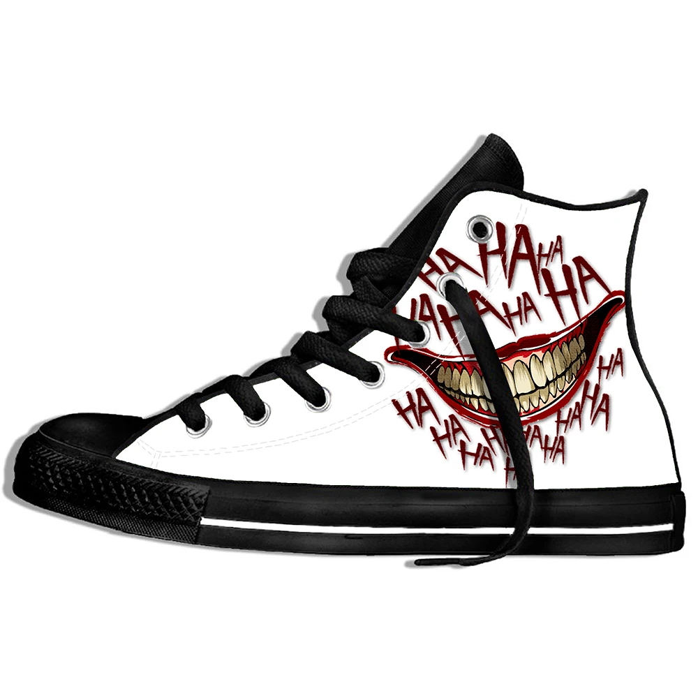 

2019 New Funny HAHA Joker Funny Smile Print 3D Women's Men's Summer Dropship Lightweight Casual Shoes