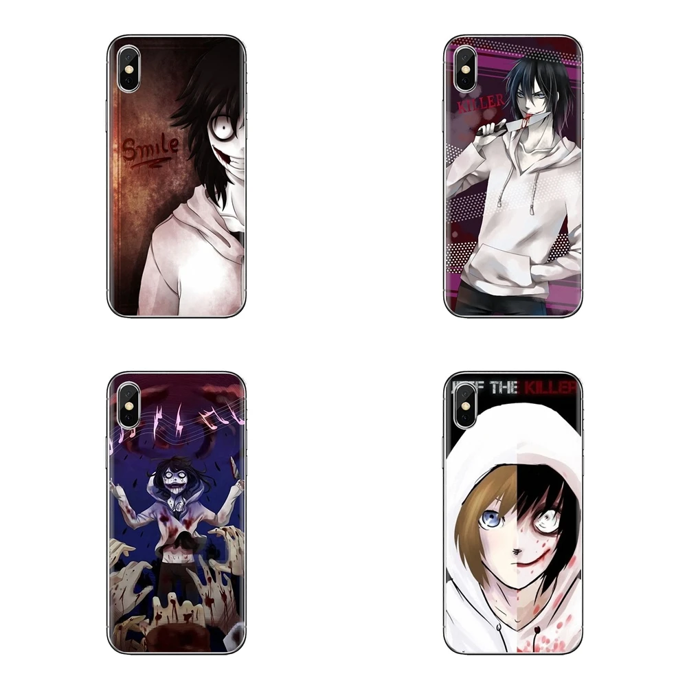 Jeff the killer Horror Animation For Xiaomi Redmi 4A S2 Note 3 3S 4 4X 5  Plus 6 7 6A Pro Pocophone F1 TPU Transparent Skin Cover|Fitted Cases| -  AliExpress