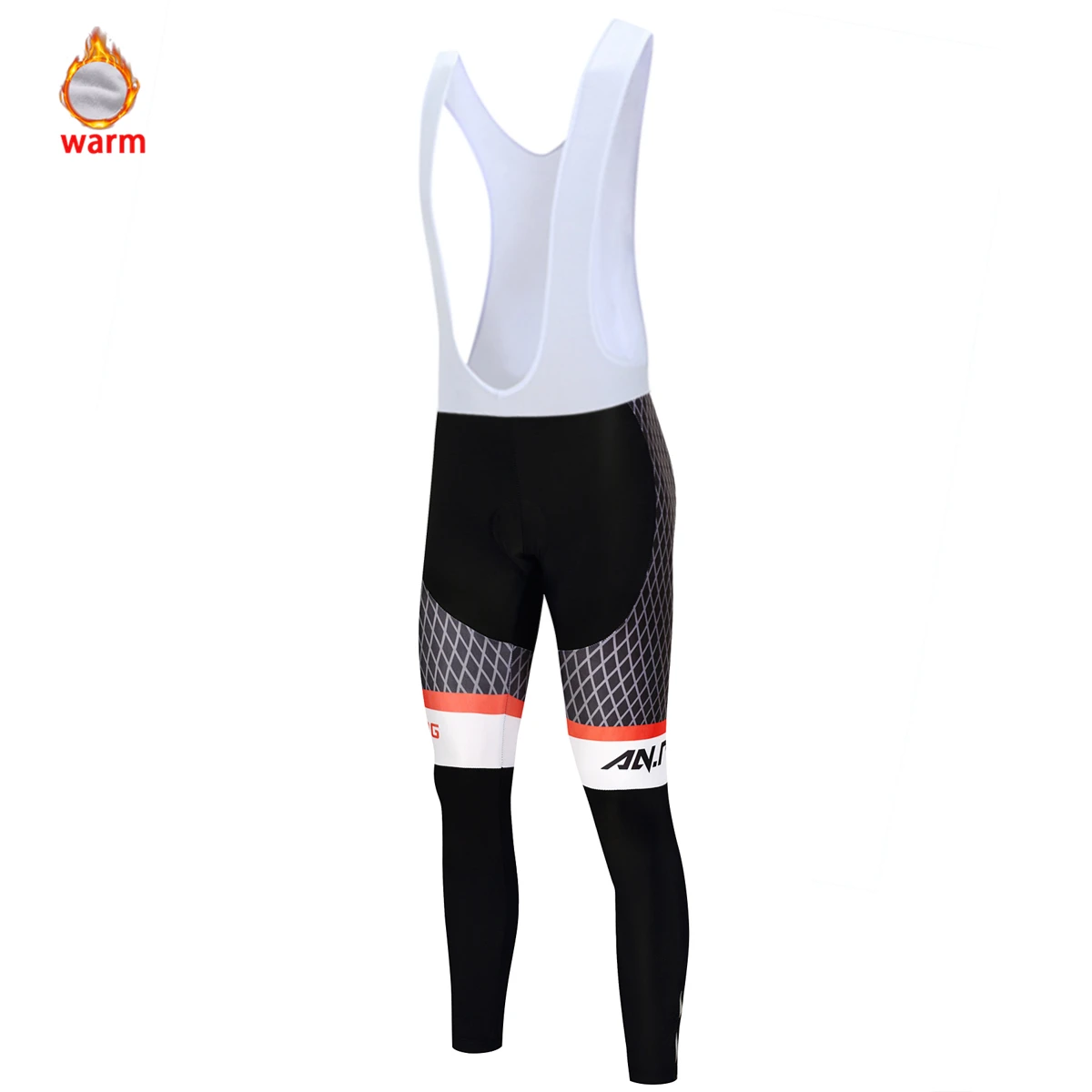 bib pant Велосипедная форма, теплая флисовая зимняя одежда для велоспорта, Мужская футболка с длинным рукавом, комплект для велоспорта MTB, одежда для велоспорта, сохраняющая тепло, профессиональная команда - Цвет: bib pant