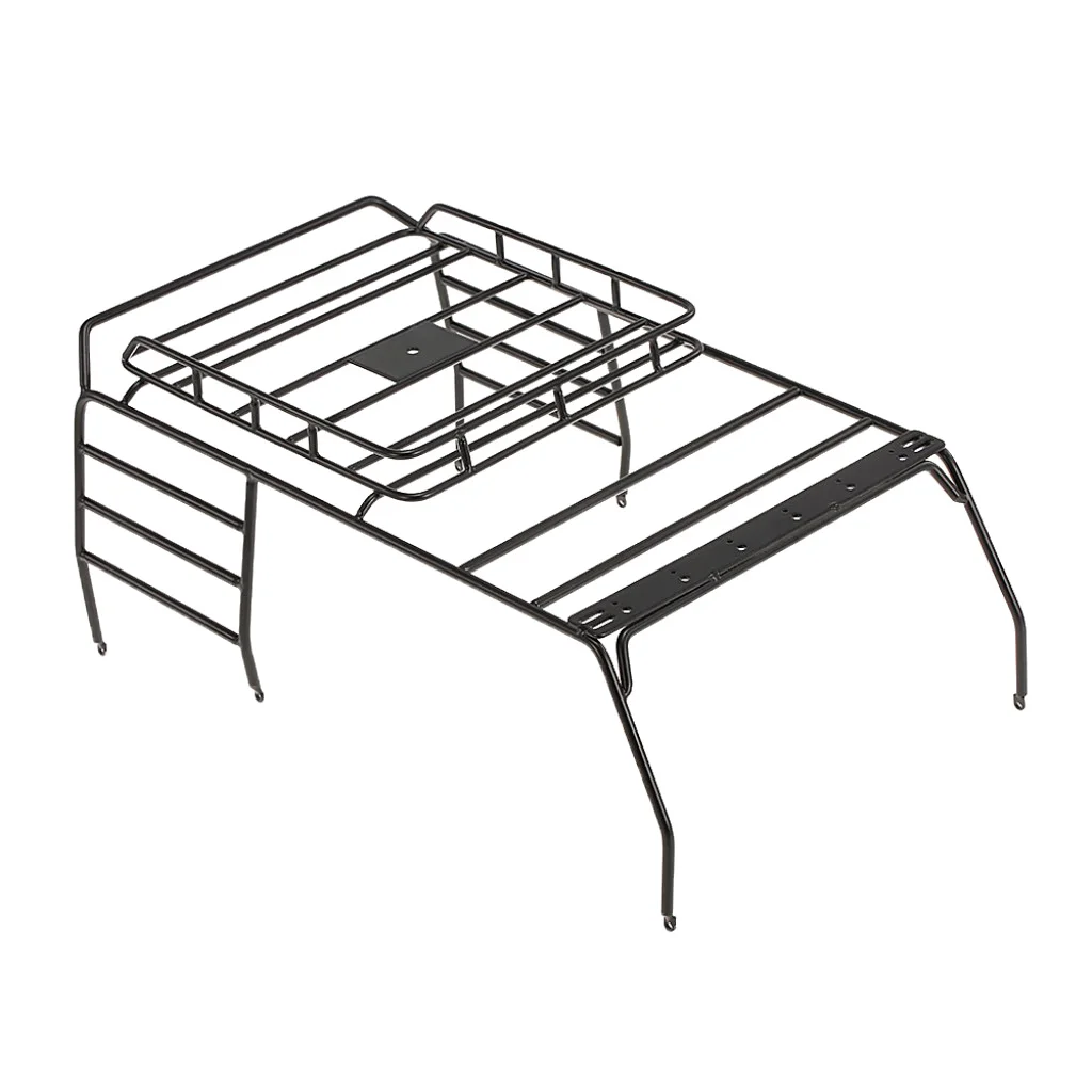 1/10th RC Rock Crawlers Body Roof Rack Metal Luggage Carrier for Axial SCX10