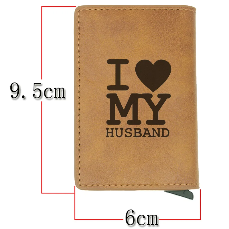 Новинка, Rfid держатель для карт I love my Hand, мужские и женские кошельки, короткий кожаный тонкий кошелек, мини кошелек, подарки