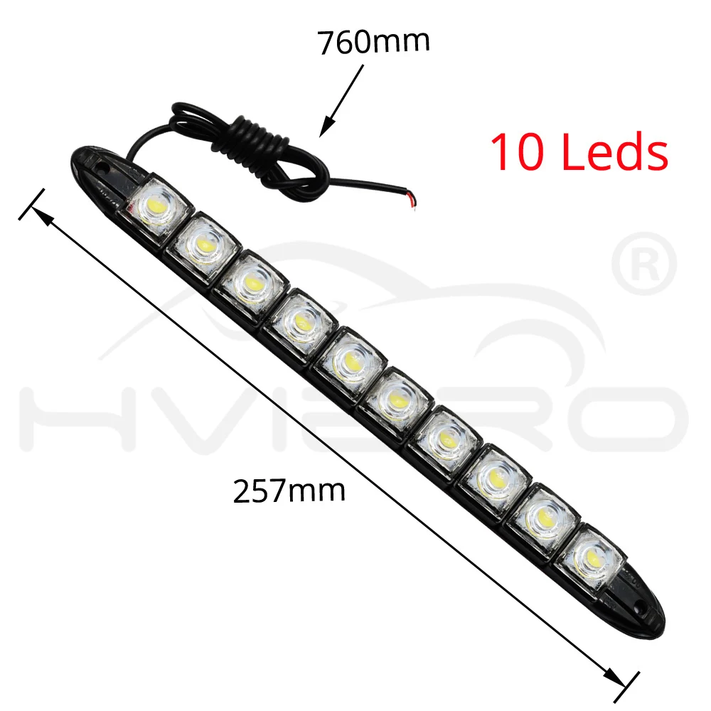Hviero Car Styling COB DRL Fog Light Flexible Silicone white Daytime Running Lights Auto Led HeadLamp IP67 Waterproof 10w Bright Led car styling