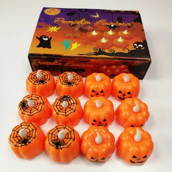 

Halloween Decoration LED Night Light Battery Powered Pumpkin/Spider Web/Skull Holder Lamps Lantern Decoration Lights