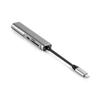 

5In1 USB C HUB Type-C to HDMI+PD+ Card Reader+USB3.0 Docking Station USB C HDMI 3.1 for Samsung Galaxy S10/S9