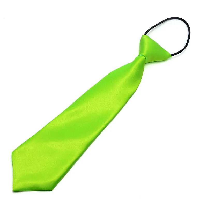 Бренд, мужские галстуки для родителей и детей, синие, фиолетовые, красные галстуки на шею, мужские галстуки на шею, одноцветные регулируемые Галстуки Для Свадьба, деловые, вечерние - Цвет: Kid Apple Green