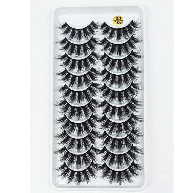 8 Pairs 3D Mink False Eyelashes Natural Wispy Fluffy Dramatic Volume Fake Lashes Extension Handmade Cruelty-free Eyelash