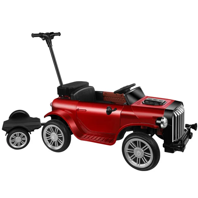 Doki Children's Electric Cars Parent-child Interaction Pushed Car Children Four-wheel Baby Remote Control Toy Car 2021 5