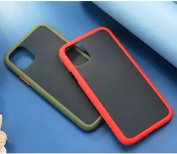 

Phone Case For iPhone 11 Pro X XR XS Max 7 8 Plus Luxury Contrast Color Frame Matte Hard PC Protective For iPhone 11 Case