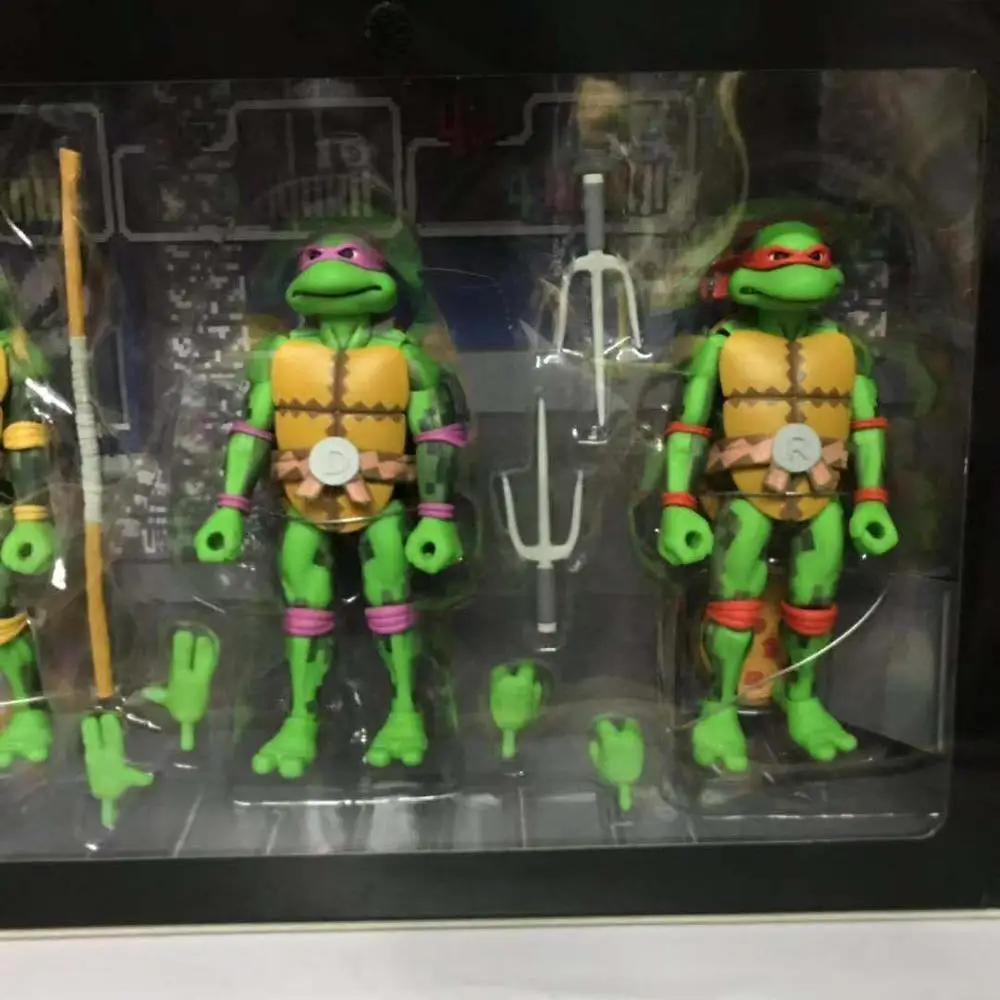 " набор из 4 NECA SDCC Ограниченная серия черепахи Рафаэль леonardo Michelangelo Donatello Шредер фигурка игрушка для детей подарок