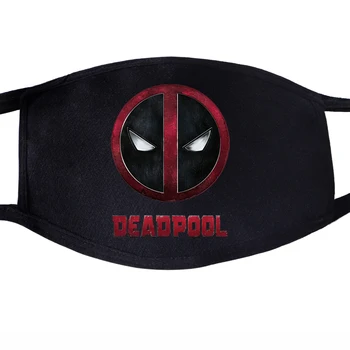 

Superhero Deadpool Face Mask Mouth Funny Dead Pool Super Hero 1pcs Dustproof Unisex Anti Dust Cycling Quarantine Black Masks