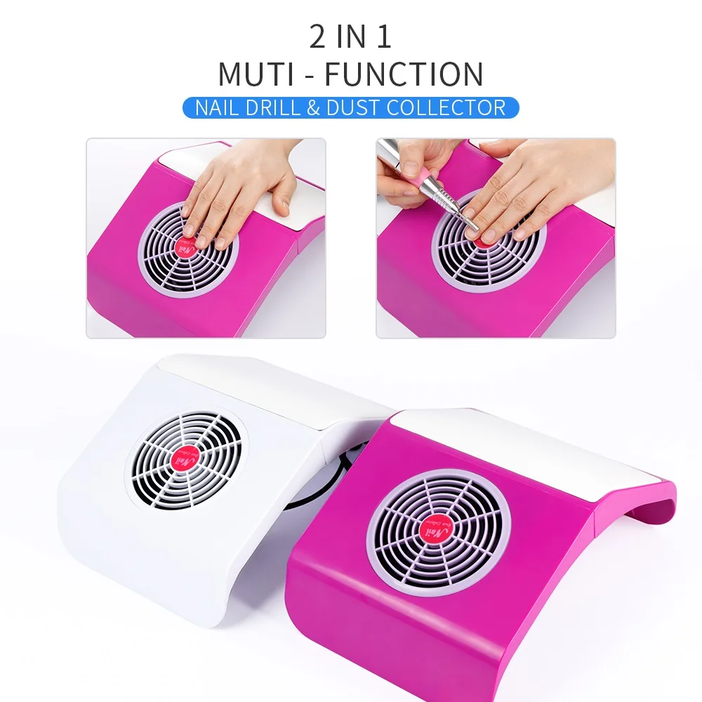 Najtaniej 2 in 1 do paznokci odkurzacz duży rozmiar silny wiertarka do paznokci odkurzacz narzędzia do paznokci odpylacze do Manicure