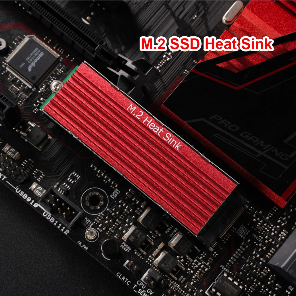 Nvme Ssd Radiador Dissipador de Calor Almofadas de Refrigeração Dissipador de Calor Dissipação de Alumínio com Almofada Térmica para m2 2280 Ssd Desktop pc Ps5 Pasta Termica Thermal Paste Dissipador Ssd m2 Nvm M.2 2280 - Imagem 2