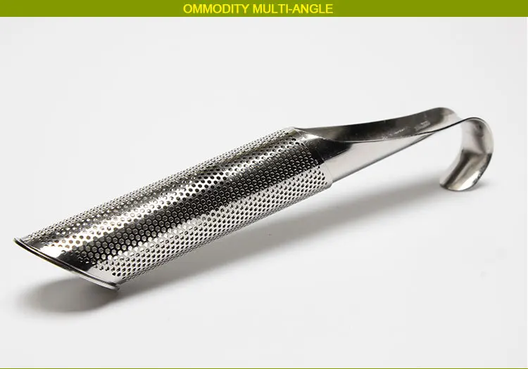New Style 304 Stainless Steel Tea Strainer Hanging Pipe-Shaped Handle Tea Making Device Useful Product Tea Strainer Tea Filter