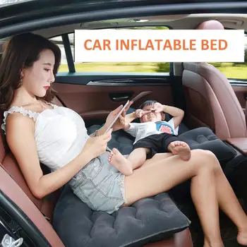 

7PCs Portable Car Air Mattress with Pump Travel, Camping, Vacation | Back Seat Blow-Up Sleeping Pad mattress in the car