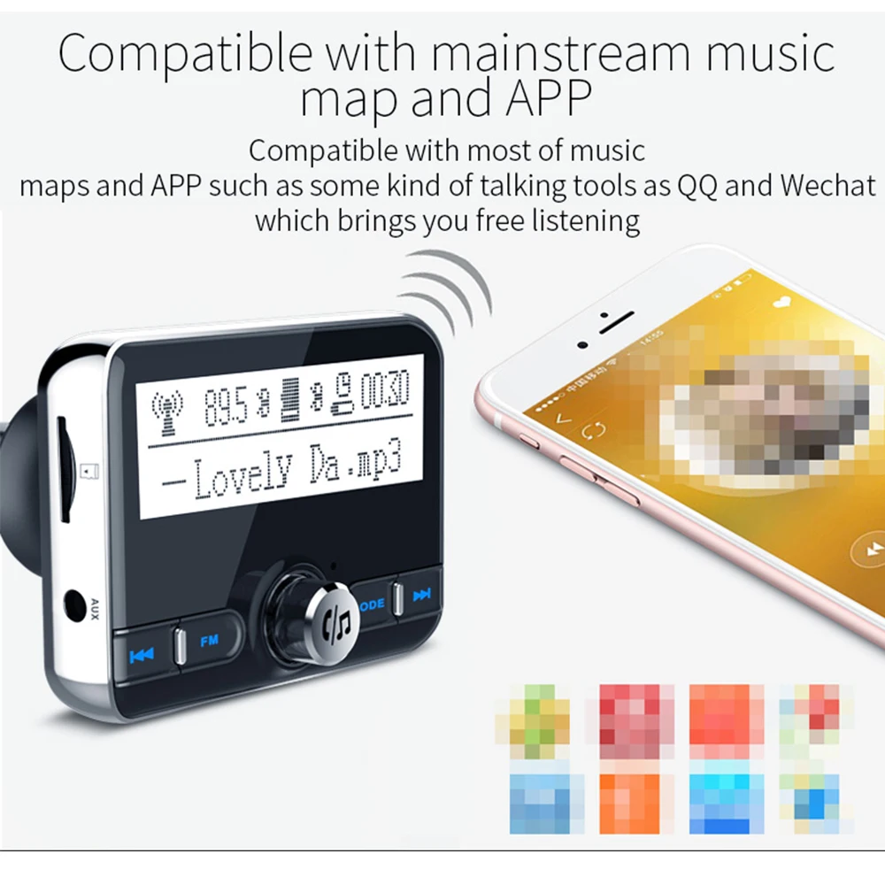 Автомобильные Bluetooth плееры 2," ЖК-дисплей BC31 fm-передатчик АВТО MP3-плеер Handsfree беспроводной Bluetooth автомобильное зарядное устройство