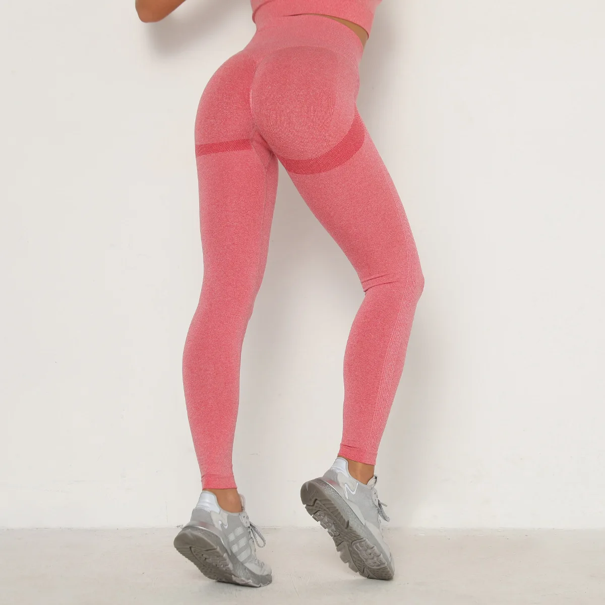 Women Gym Yoga Seamless Sports Pants Push Up Leggings Stretchy High Waist Athletic Exercise Fitness Leggings Activewear Pants