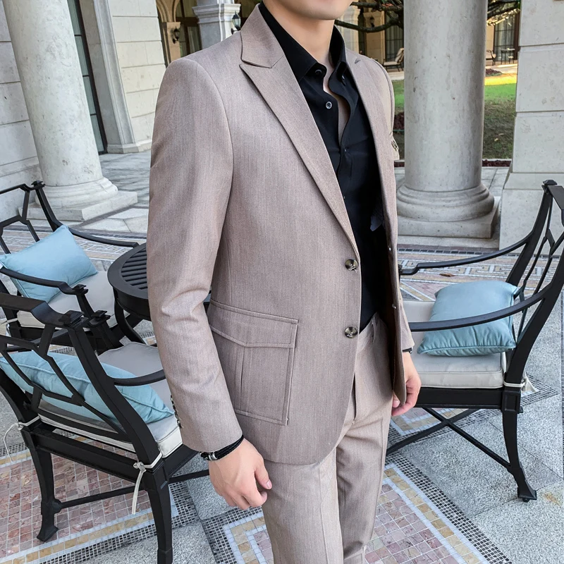 Vestidos De Novia блейзеры мужской костюм Slim Fit бизнес Veste Homme костюм Мужская офисная Куртка Блейзер Masculino
