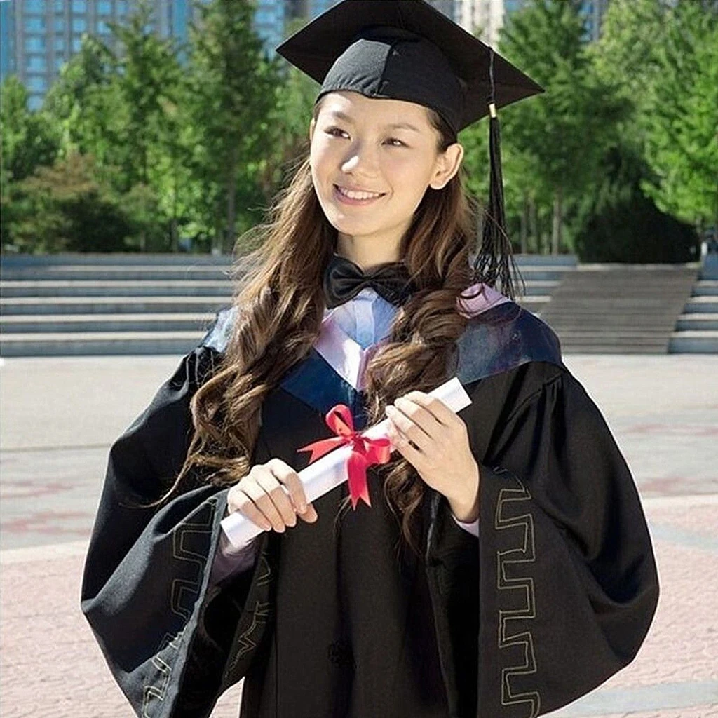 Black Mortar Board Adults Graduation 