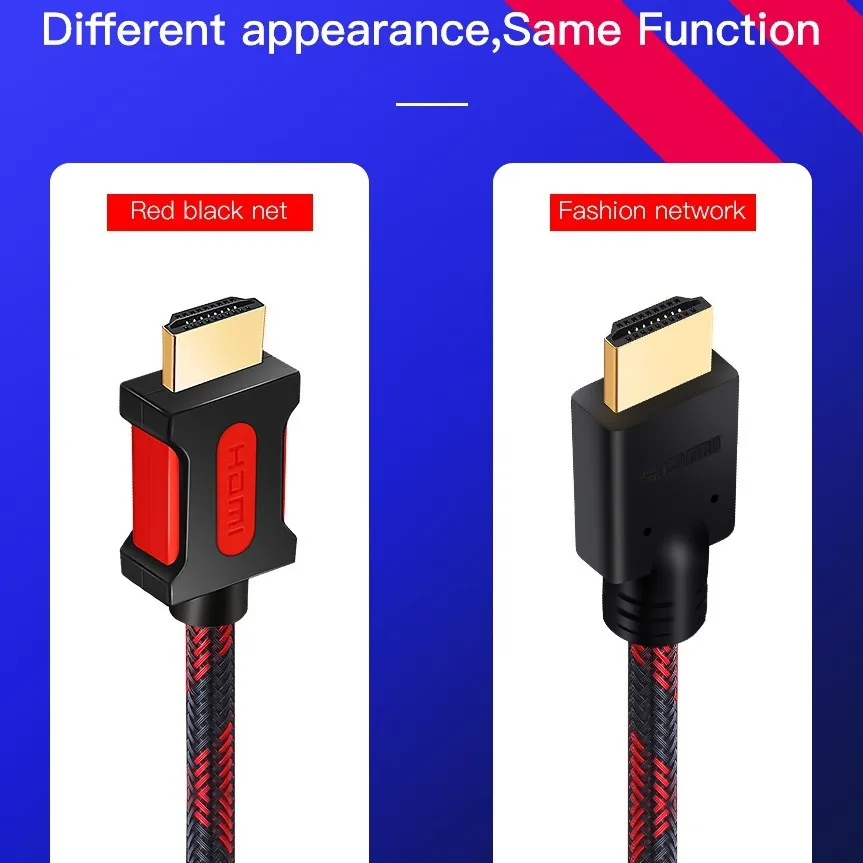 Lungfish HDMI кабель 2,0 4 K/60Hz позолоченный штекер HDMI к HDMI 1 м 2 м 3 м 5 м 10 м 15 м 20 м для ноутбук с HDTV PS3/4 компьютерный кабель hdmi