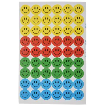 

10 Pieces Smiley stickers of four color for Children Smiley Face stickers Merite Stickers