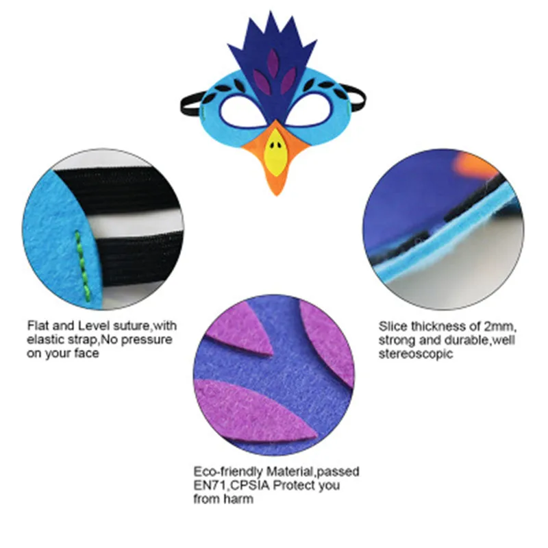 Carnival Costume Kids Birds Boys Costume for Kids Animal Wings with Masks Child Costume Halloween Child Cosplay Costume Set